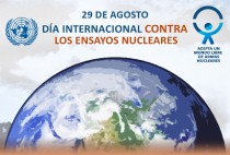 'Día Internacional contra los Ensayos Nucleares' (logotipo 1)