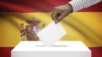 Elecciones Generales (urna, voto y bandera)